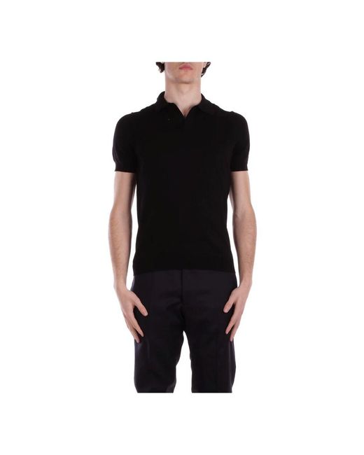 Tagliatore T-Shirts Und Polos Schwarz in Black für Herren