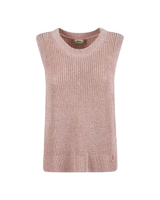 Herno Pink Round-Neck Knitwear