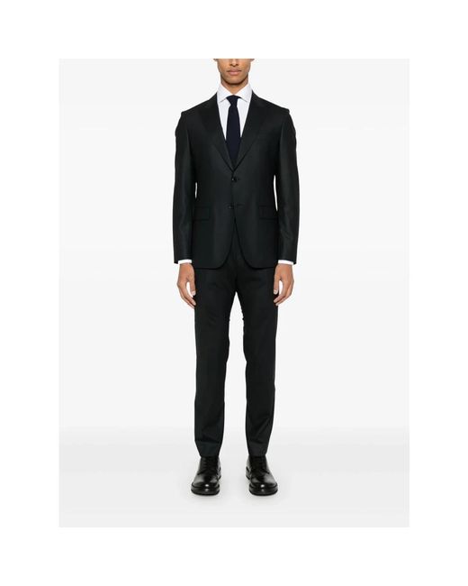 HUGO Black Single Breasted Suits for men