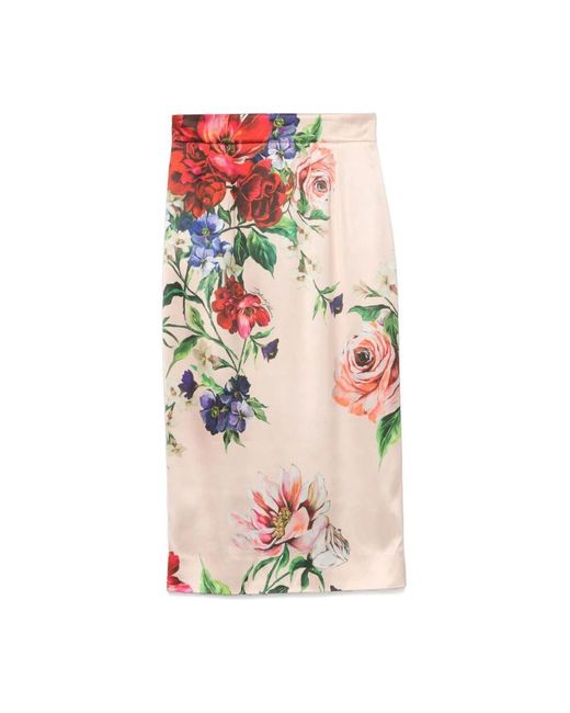 Dolce & Gabbana Pink Midi Skirts