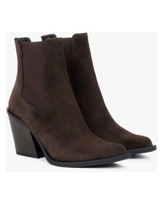 ESTRO Brown Cowboy Boots