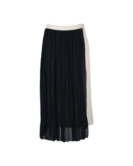 Semicouture Black Maxi Skirts