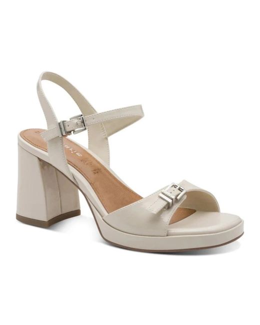 Tamaris Metallic High Heel Sandals