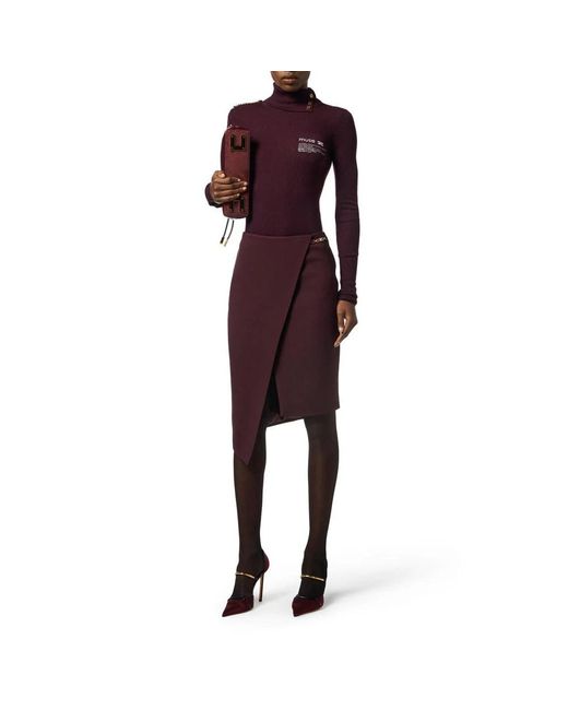 Elisabetta Franchi Purple Short Skirts