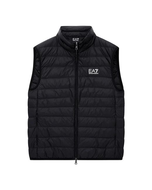 EA7 Black Vests for men