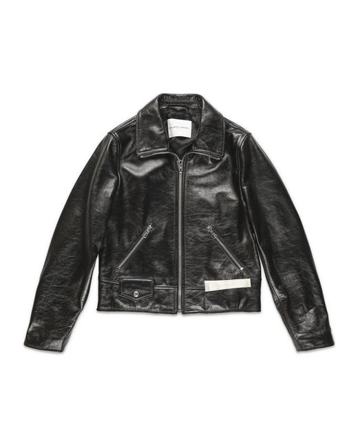 Philippe Model Black Leather Jackets for men
