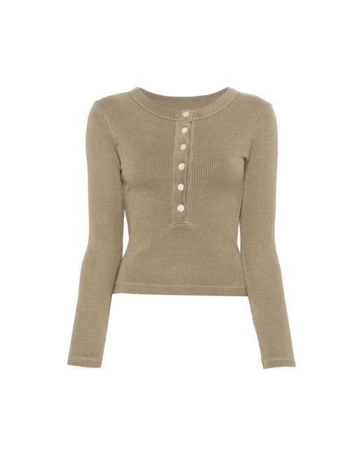 Citizens of Humanity Green Round-Neck Knitwear
