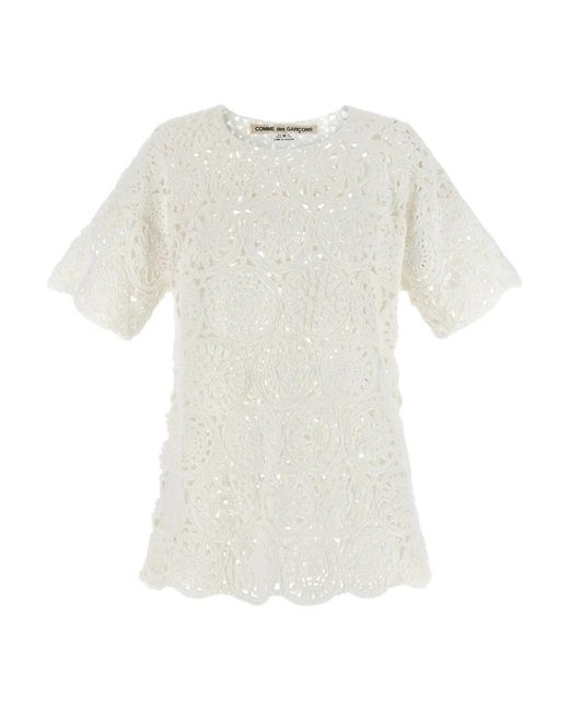 Comme des Garçons White T-Shirts