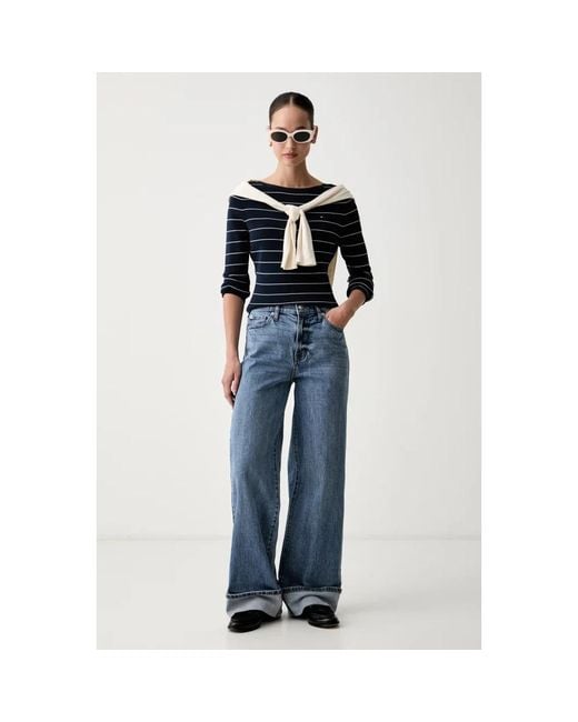 Wide Jeans DKNY de color Blue