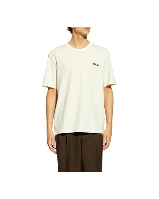 A.P.C. T-Shirts in het Natural voor heren