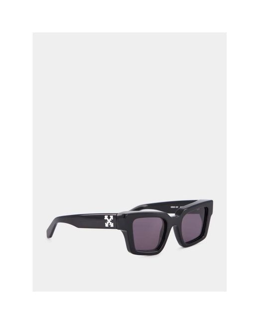 Off-White c/o Virgil Abloh Accessoires ,Zwart ,Richardson Rectangular Zonnebrillen in het Purple voor heren