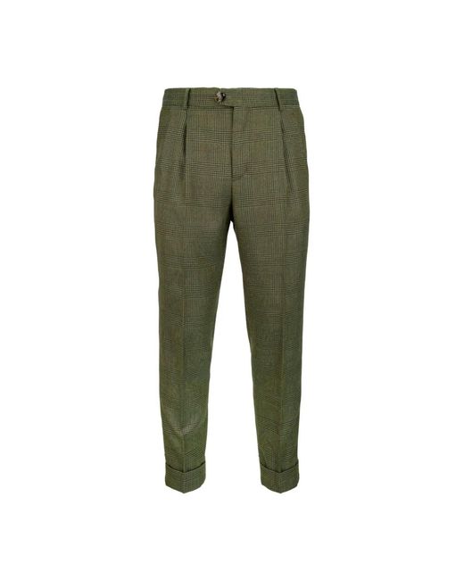 Slim-Fit Trousers di PT Torino in Green da Uomo