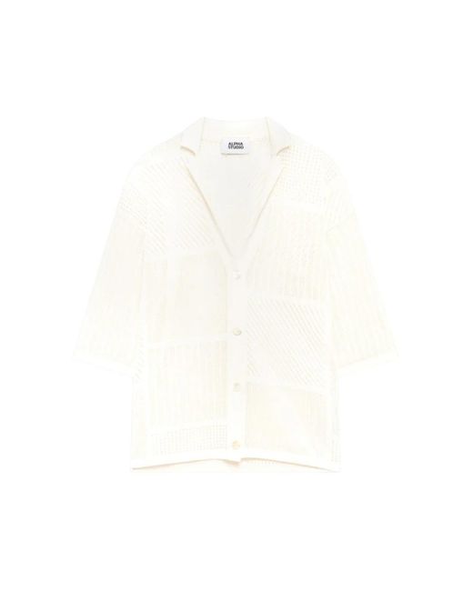 Alpha Studio White Shirts