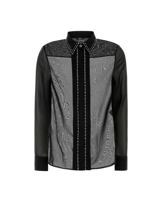 Shirts Versace de color Black