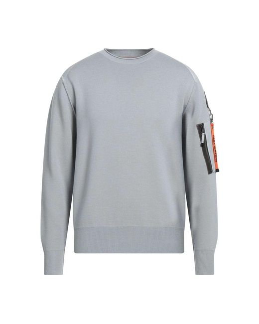 Parajumpers Gray Round-Neck Knitwear for men