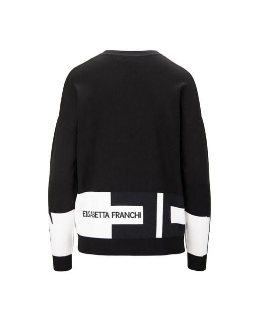Elisabetta Franchi Black Sweatshirts