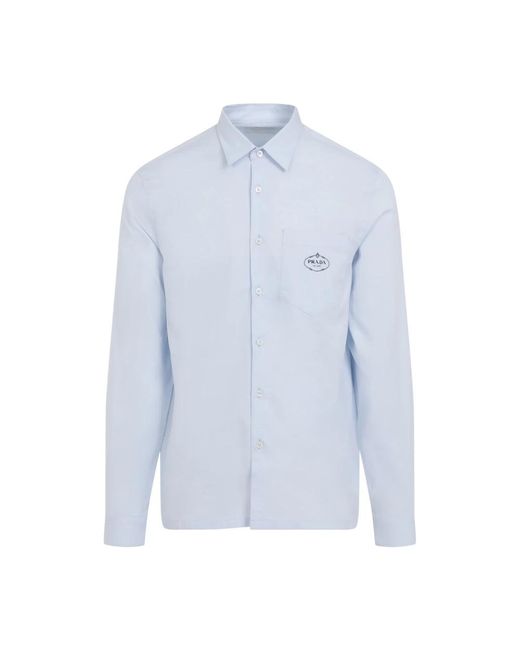 Prada Blue Casual Shirts for men