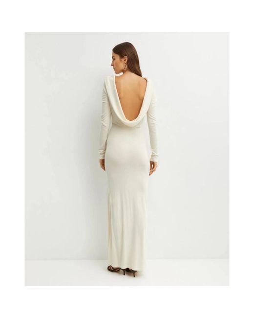AYA MUSE White Knitted Dresses