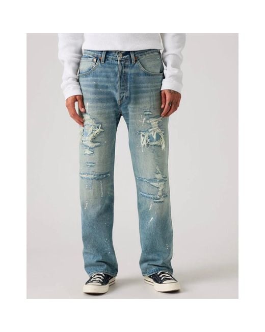 Levi's Blue Straight Fit Jeans for men