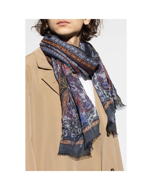 Etro Gemusterter Schal in Blue für Herren