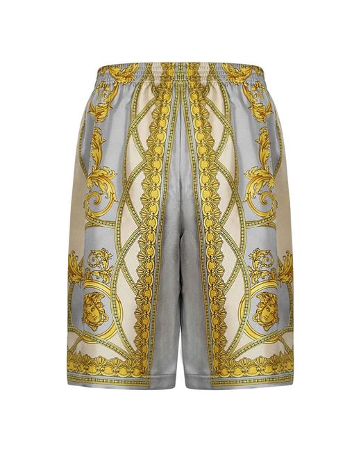 Versace Yellow Casual Shorts for men