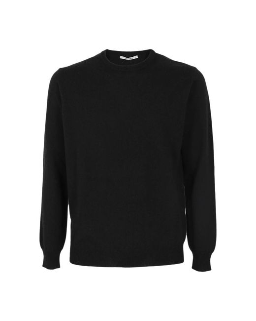 Kangra Black Round-Neck Knitwear for men