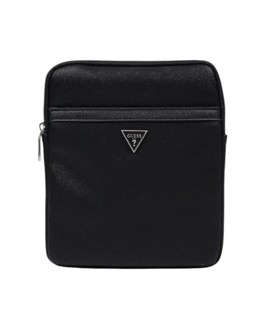 Guess Black Messenger Bags for men