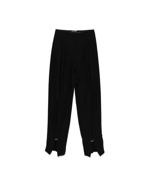 Mugler Straight Trousers in het Black