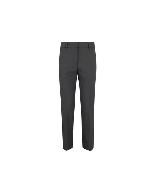 Max Mara Gray Slim-Fit Trousers