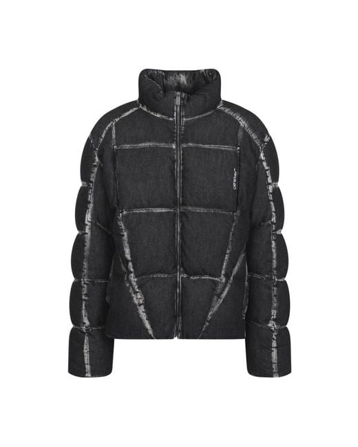 Off-White c/o Virgil Abloh Black Winter Jackets for men