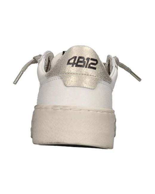 4b12 White Hyper D100 Sneakers