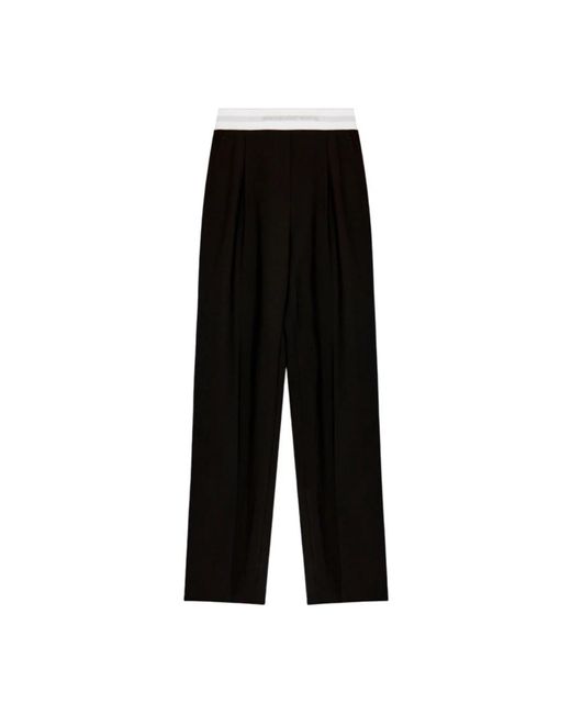 Straight Trousers di Alexander Wang in Black