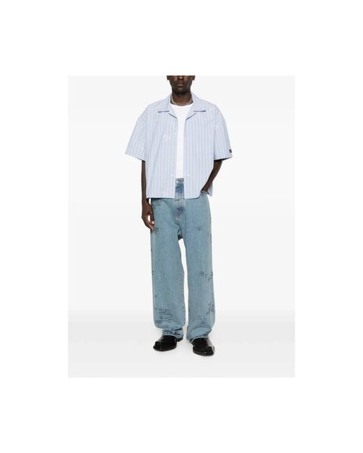 Vetements Blue Wide Jeans for men