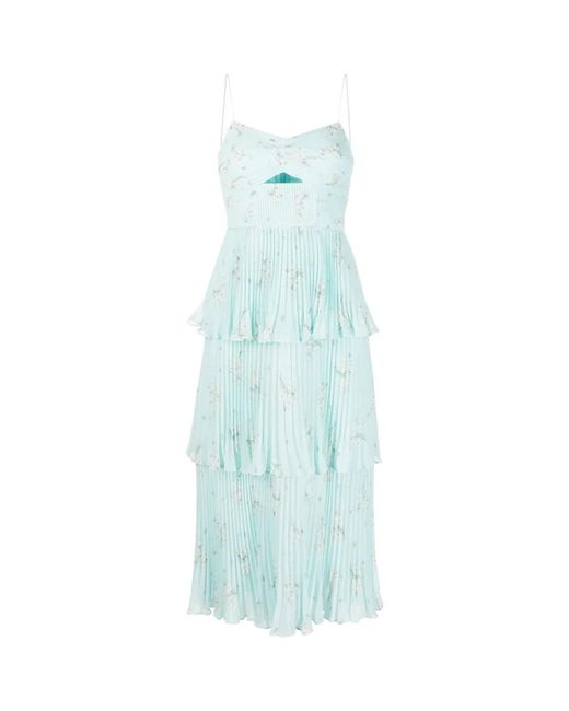 Midi Dresses Self-Portrait de color Blue