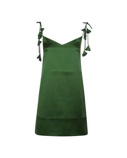 Self-Portrait Green Short Dresses