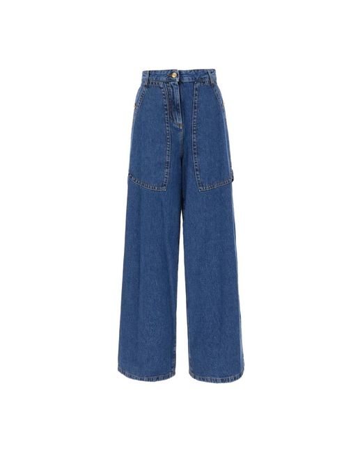 Etro Blue Wide Jeans