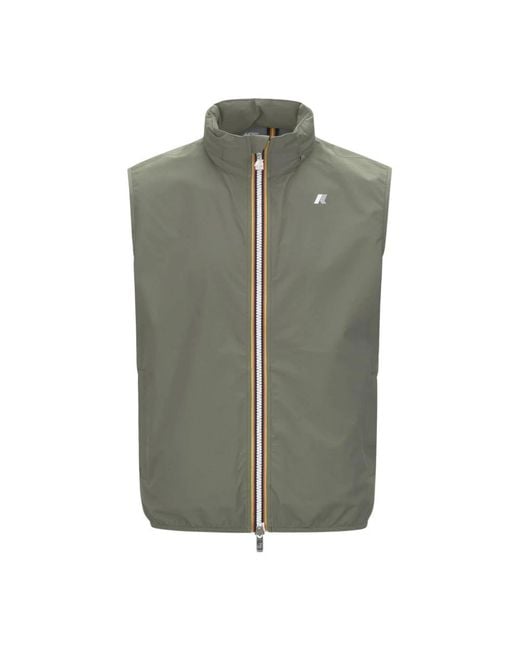 K-Way Green Vests for men