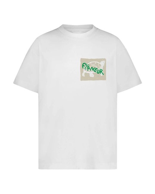 T-Shirts flâneur de hombre de color White
