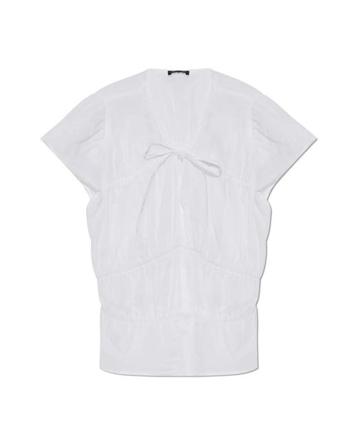 Rag & Bone Overhemden ,Wit ,V-Hals Top in het White