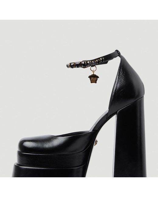 Versace Black Glamouröse medusa aevitas plateau-heels