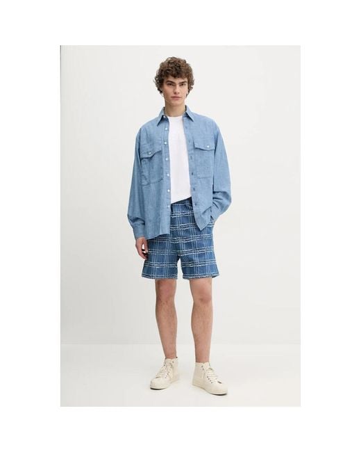 Samsøe & Samsøe Denim Shorts in het Blue voor heren