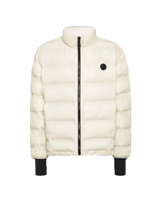 Philipp Plein Fitness ,Grijs ,Polyester Down Jacket Scratch in het Natural voor heren