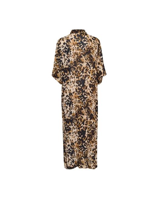 Kaffe Metallic Shirt Dresses