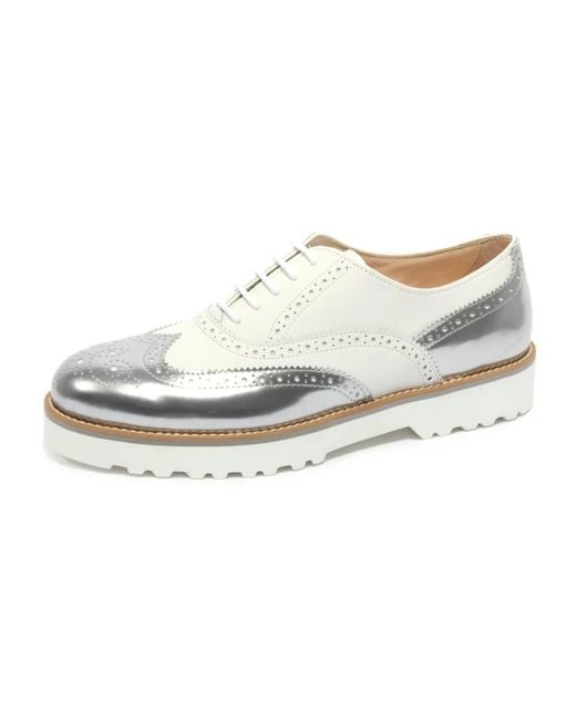 Hogan White Laced Shoes