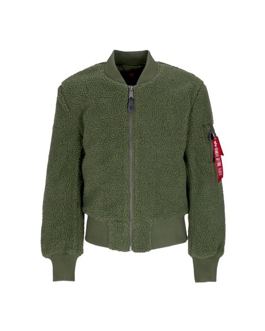 Alpha Industries Ma-1 Teddy in het Green voor heren
