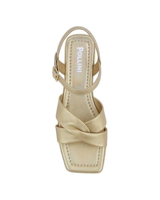 Pollini White Flat Sandals