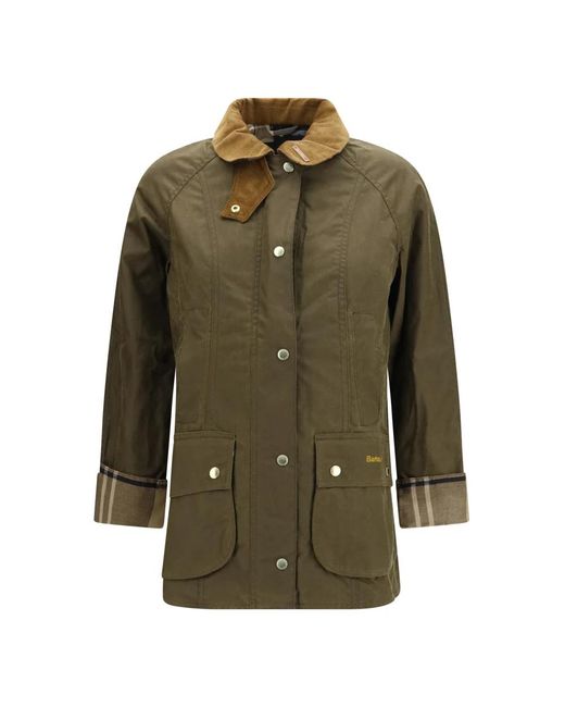 Barbour Beadnell Waxed Jacket in het Green