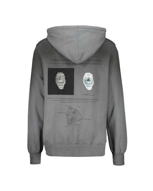 ISO.POETISM Gray Hoodies for men