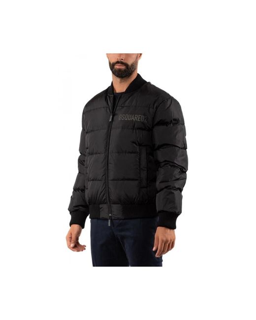 DSquared² Jassen ,Zwart ,Bomberjack in het Black voor heren