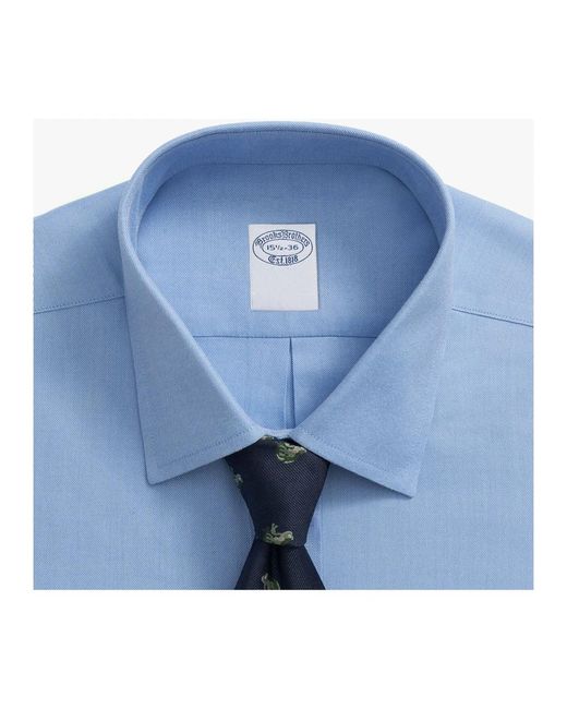 Brooks Brothers Ultramarin regular fit non-iron performance hemd mit ainsley kragen in Blue für Herren